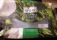 Quantité de sucre dans Ricotta and spinach ravioli