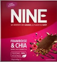 Zuckermenge drin Barres NINE Framboise & Chia