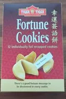 Zuckermenge drin 12 individualy foil wrapped fortune cookies