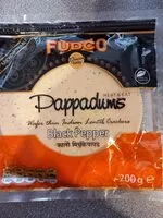Amount of sugar in poppadoms black pepper
