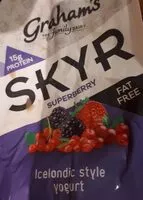 入っている砂糖の量 Skyr superberry