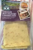 Cheddar aux oignons caramelises