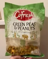 入っている砂糖の量 Green peas and peanuts