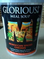 Suhkur ja toitained sees Gloroius meal soup