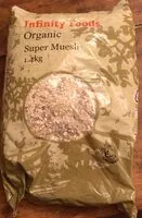 Cantidad de azúcar en Organic super muesli