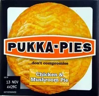 Sugar and nutrients in Pukka pies