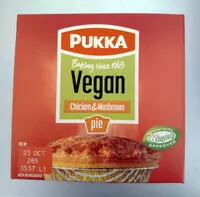 Zuckermenge drin Vegan chicken and mushroom pie