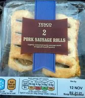 Sokerin määrä sisällä 2 pork sausages rolls