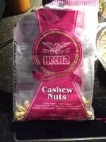 Amount of sugar in cashew nuts