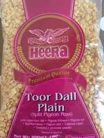 Amount of sugar in Toor dall plain