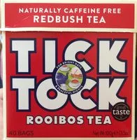 Sugar and nutrients in Tick tock