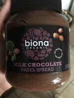 Suhkru kogus sees Biona Organic Chocolate Hazelnut Spread