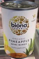 Suhkru kogus sees Pineapple mini rings