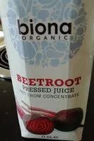 Количество сахара в Beetroot pressed juice