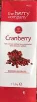 Amount of sugar in Cranberry