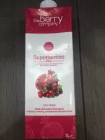 Amount of sugar in Company Superberries Red Juice Drink