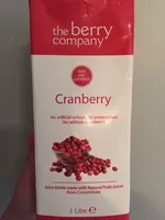 Sucre et nutriments contenus dans The berry compagny