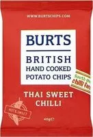 İçindeki şeker miktarı Burts British Hand Cooked Potato Chips Thai Sweet Chilli