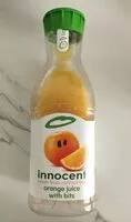 Amount of sugar in orange juice with bits