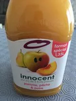 Jumlah gula yang masuk Pur jus pomme pêche poire