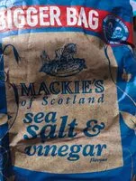 Suhkru kogus sees Sea Salt & Vinegar Crisps