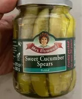 入っている砂糖の量 Sweet cucumber spears
