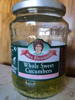 入っている砂糖の量 Whole sweet cucumbers, pickled