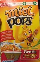 Sucre et nutriments contenus dans Miel pops