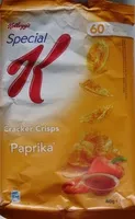 Sucre et nutriments contenus dans Special k cracker crisps