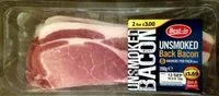 Suhkru kogus sees unsmoked bacon