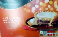 Zuckermenge drin 6 Cranberry and Orange Bakewells