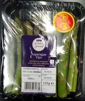Suhkru kogus sees Asparagus