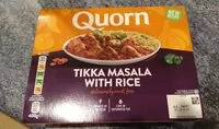 Suhkru kogus sees Quorn Tikka Massala with rice