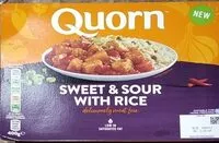 Suhkru kogus sees Sweet and sour with rice