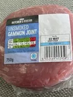Jumlah gula yang masuk Unsmoked gammon joint