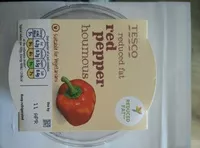 Amount of sugar in Red pepper houmous