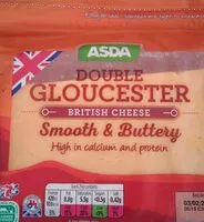 Amount of sugar in Double Gloucester cheese