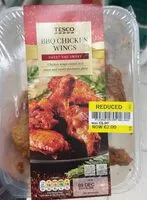 Cantidad de azúcar en BBQ Chicken Wings