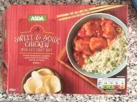 Jumlah gula yang masuk Sweet and sour chicken with egg fried rice