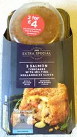 入っている砂糖の量 2 Salmon fishcakes with melting hollandaise sauce
