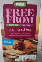 Free form plain crackers