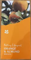 含糖量 Orange and Almond Biscuits