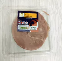 Suhkru kogus sees British cooked ham