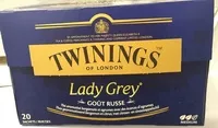 入っている砂糖の量 Lady Grey goût russe