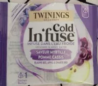Quantité de sucre dans Cold infuse Saveur myrtille, pomme, cassis