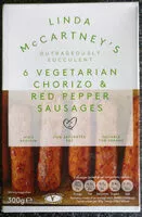 Suhkru kogus sees Linda McCartney Vegetarian Chorizo & Red Pepper Sausages