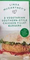 Quantité de sucre dans 2 vegeterian southern style chicken fillet burgers