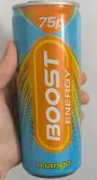 Amount of sugar in Boost Energy mango