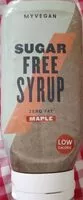 İçindeki şeker miktarı Sugar-Free Syrup Maple