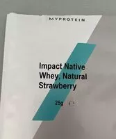 Quantité de sucre dans IMPACT NATIVE WHEY FRAISE